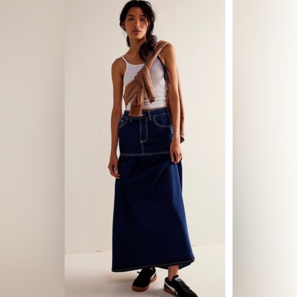 Free people maxi skirt sz 0 NWT